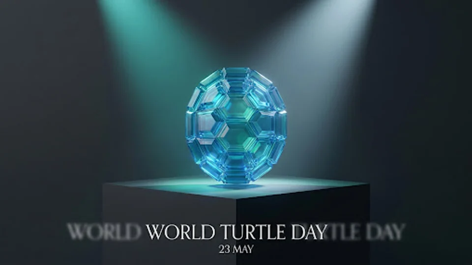 Imagen editorial noir para World Turtle Day (23 May).