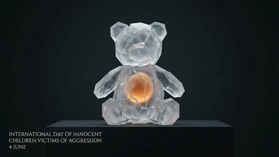 Imagen editorial noir para International Day of Innocent Children Victims of Aggression (4 June).