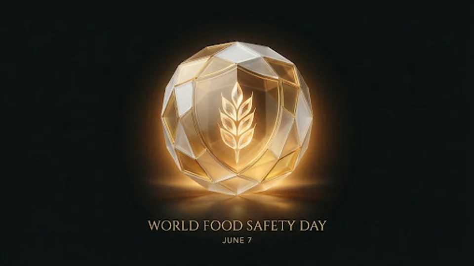 Imagen editorial noir para World Food Safety Day (7 June).